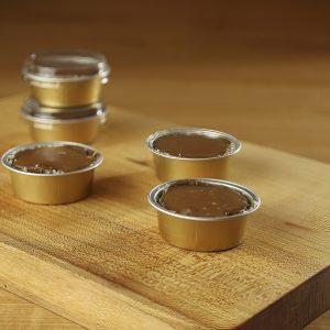 Mini-moelleux au chocolat noir, caramel à la fleur de sel (Min 12)